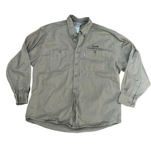Carhartt‎ Men’s Rugged Shirt Long Sleeve Button Down Khaki Tan XL